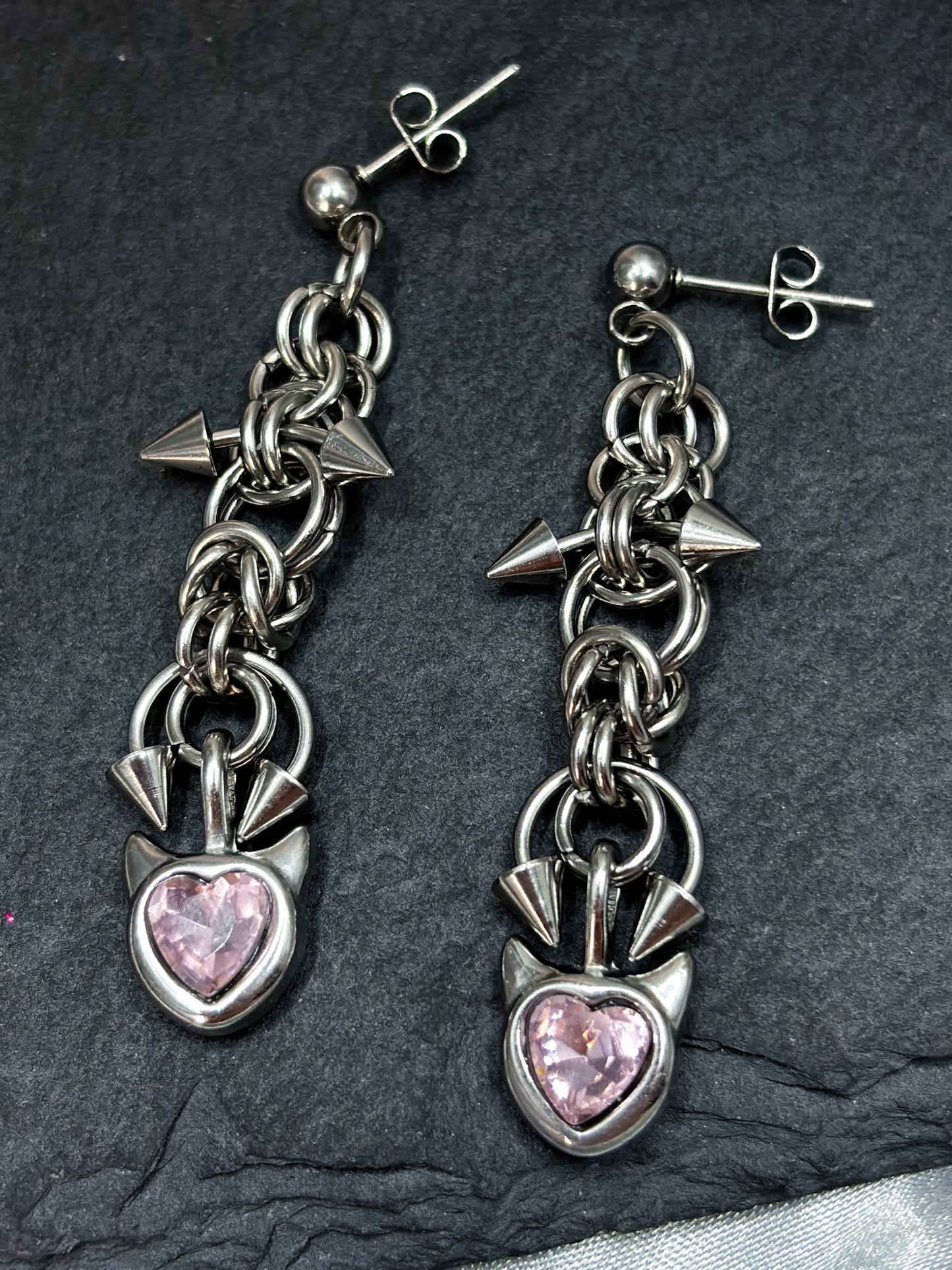 PINK DEVIL EARRINGS