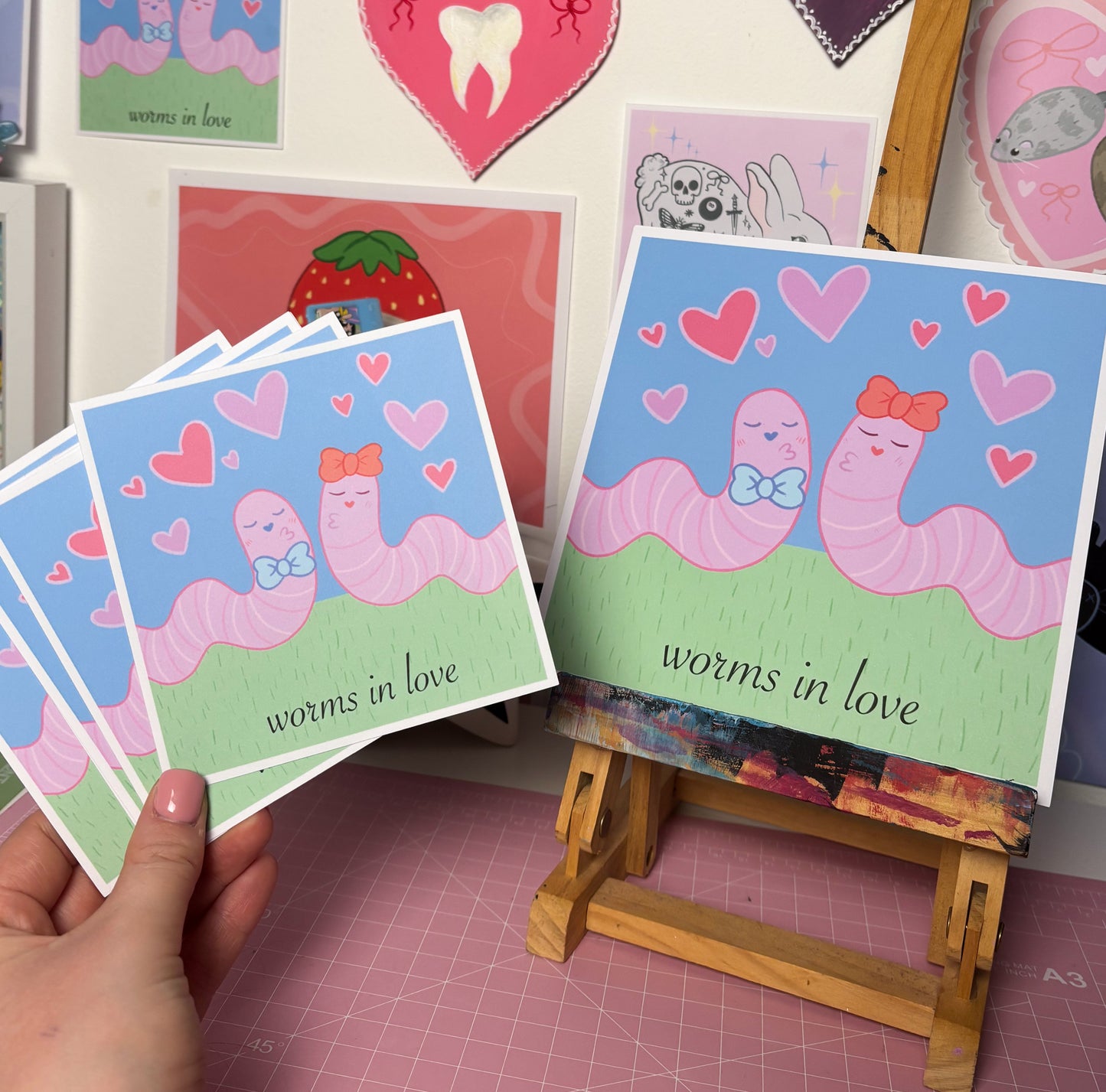 Worms In Love Print