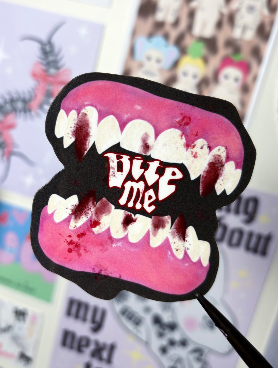 BITE ME STICKER
