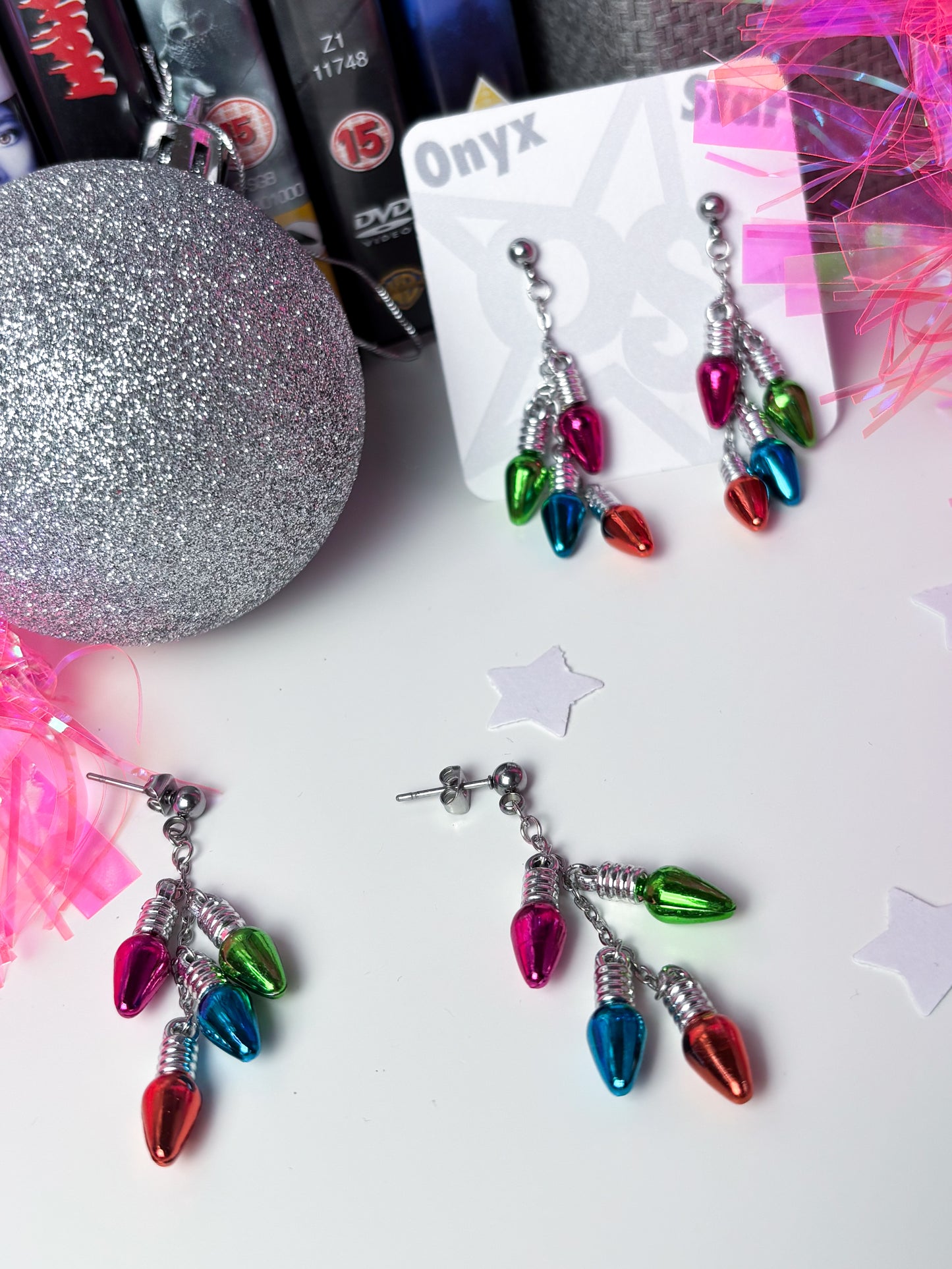 Christmas Light Earrings
