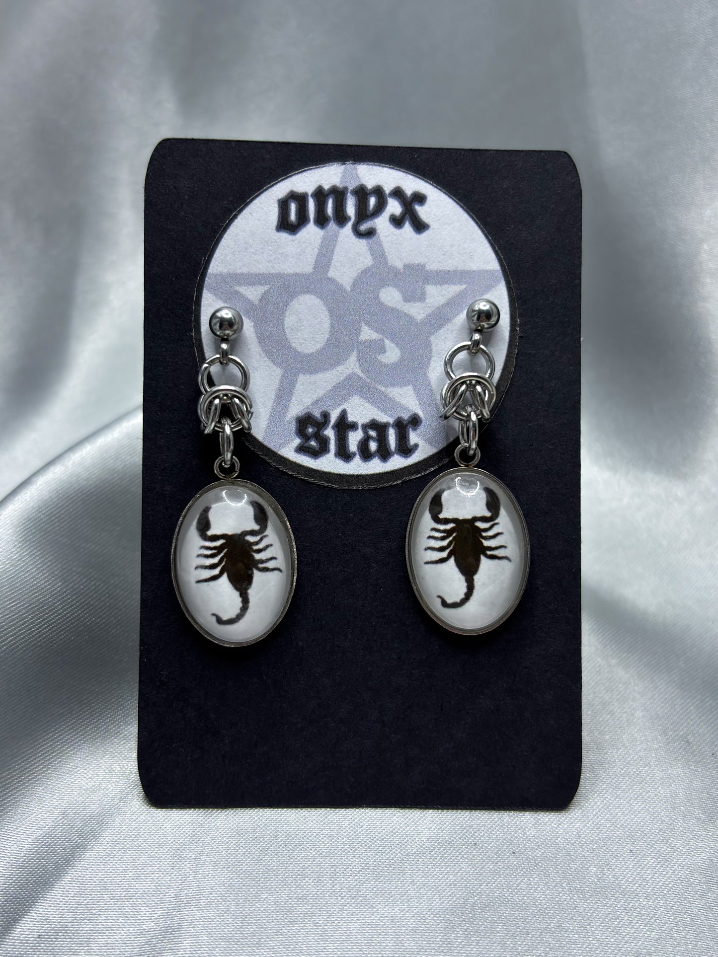 SCORPION CHAINMAIL EARRINGS