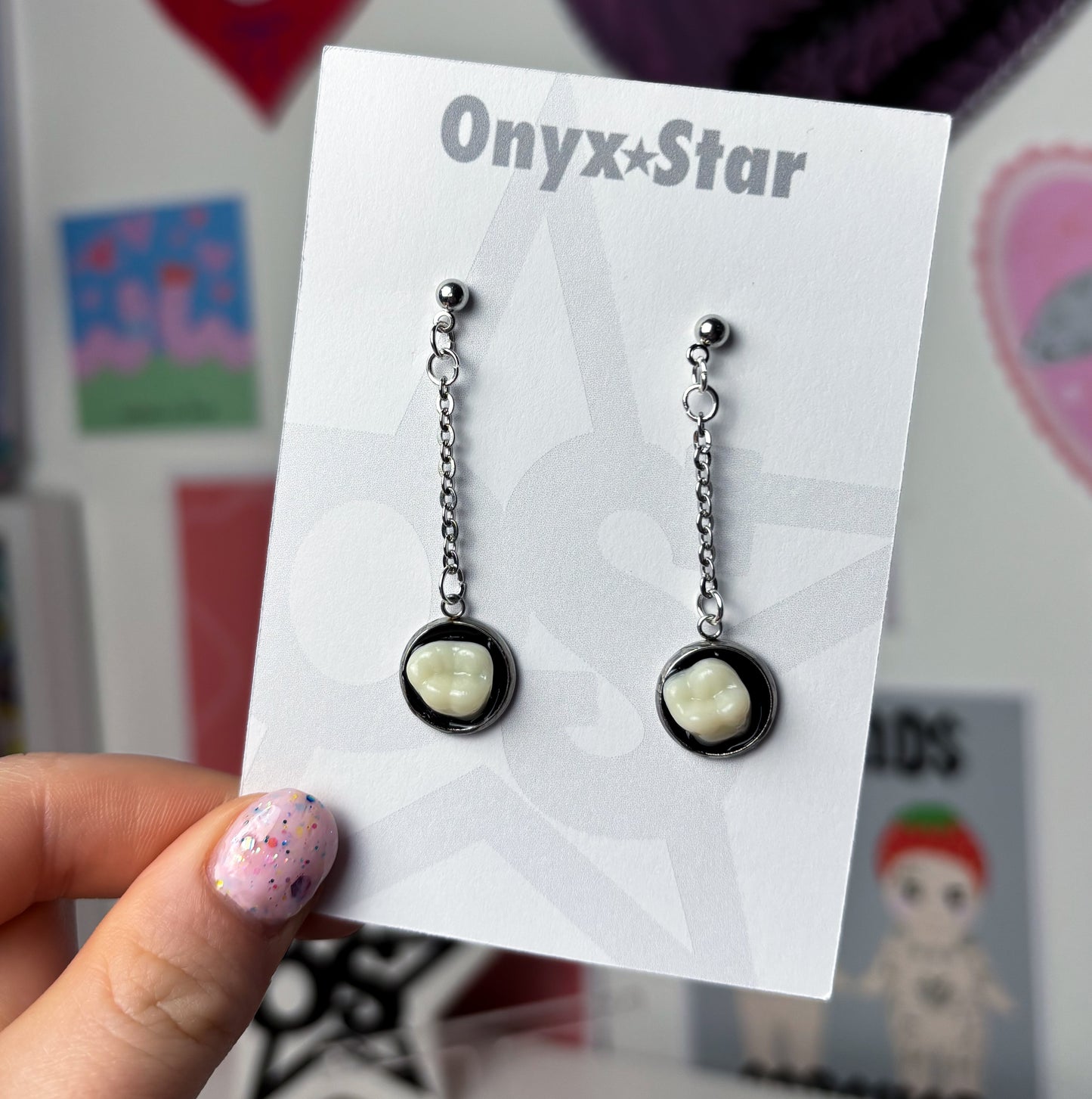 Tooth Earrings
