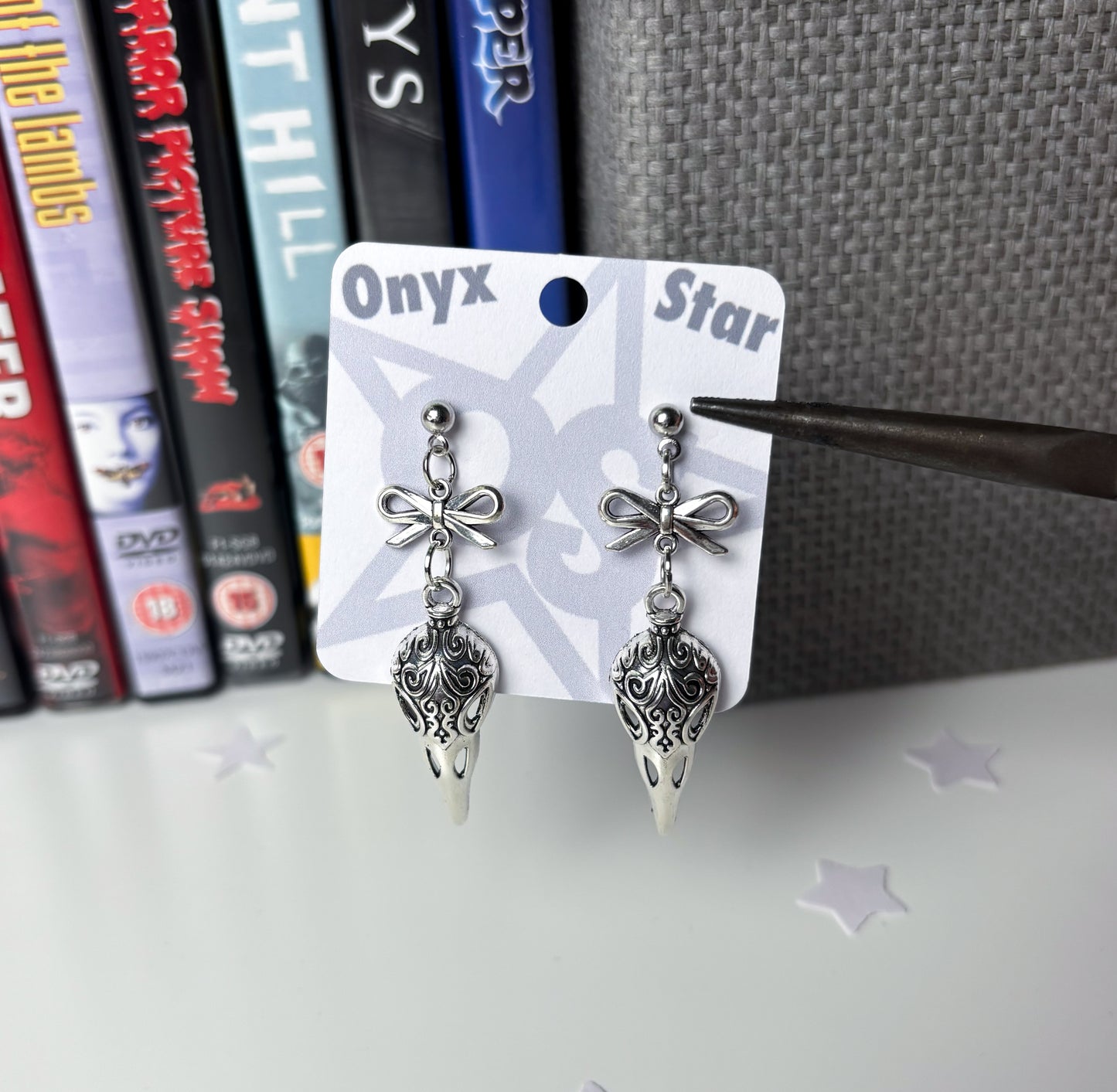 Crow Skull Earrings