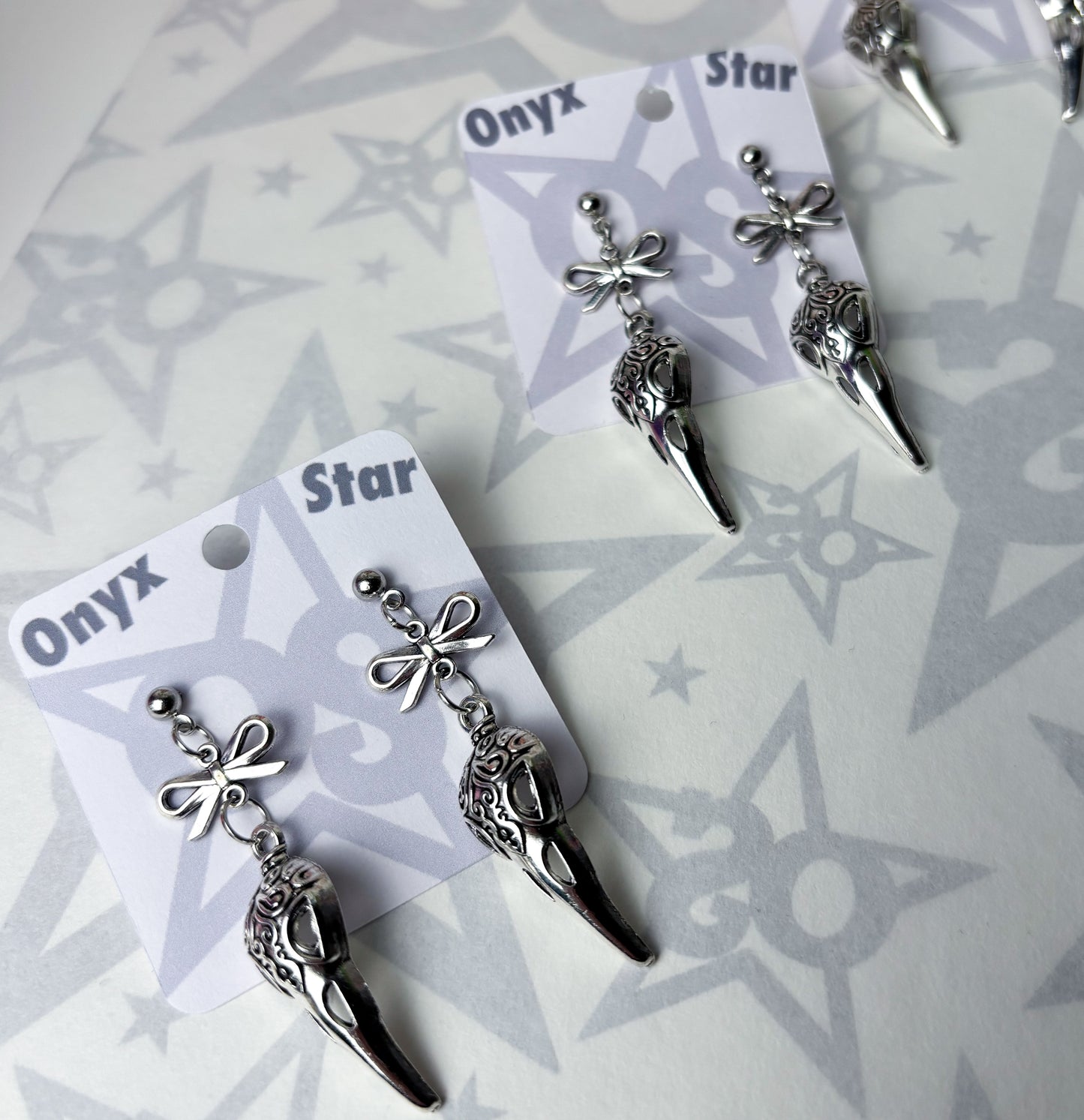 Crow Skull Earrings