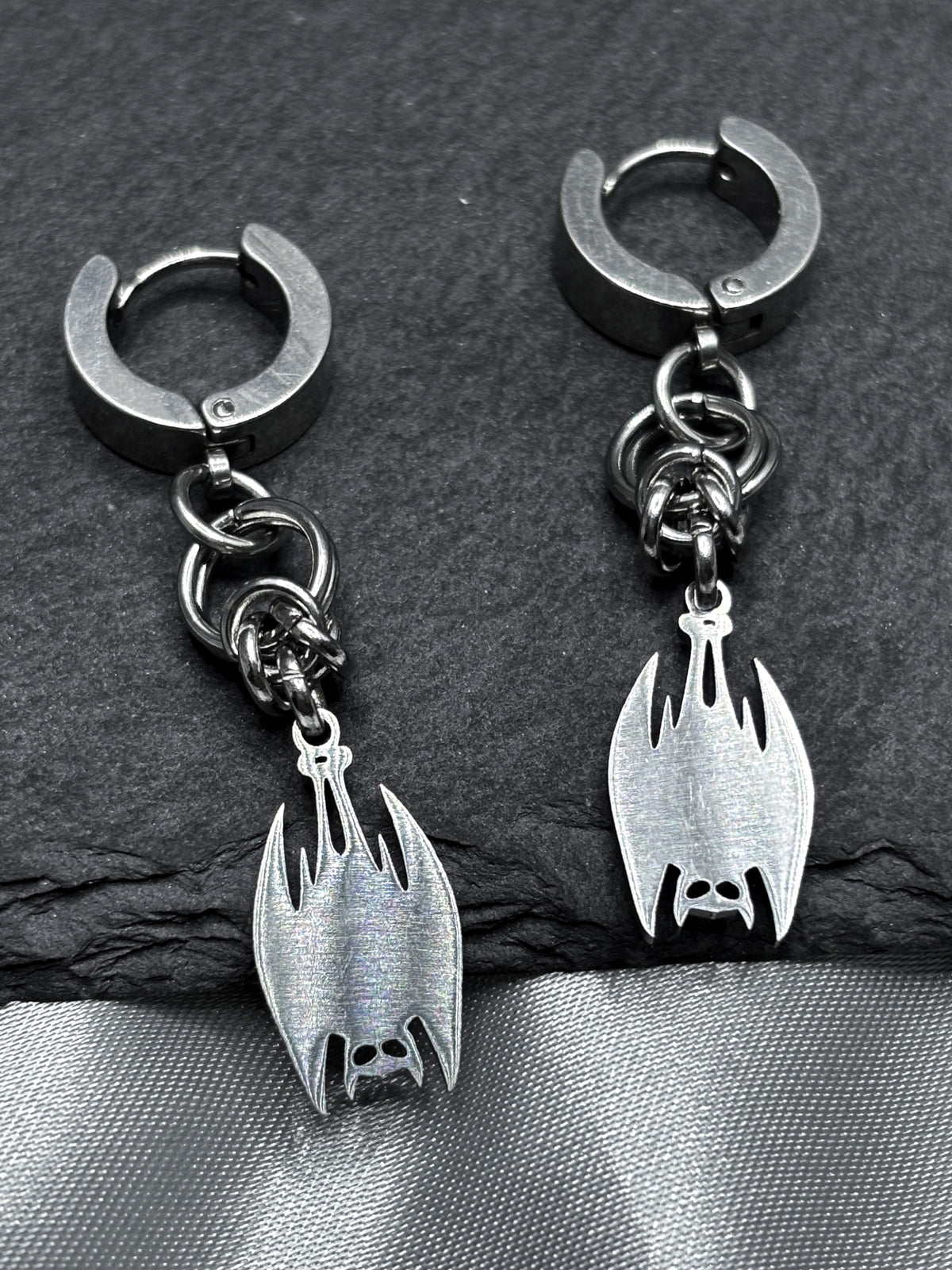 HANGING BAT EARRINGS