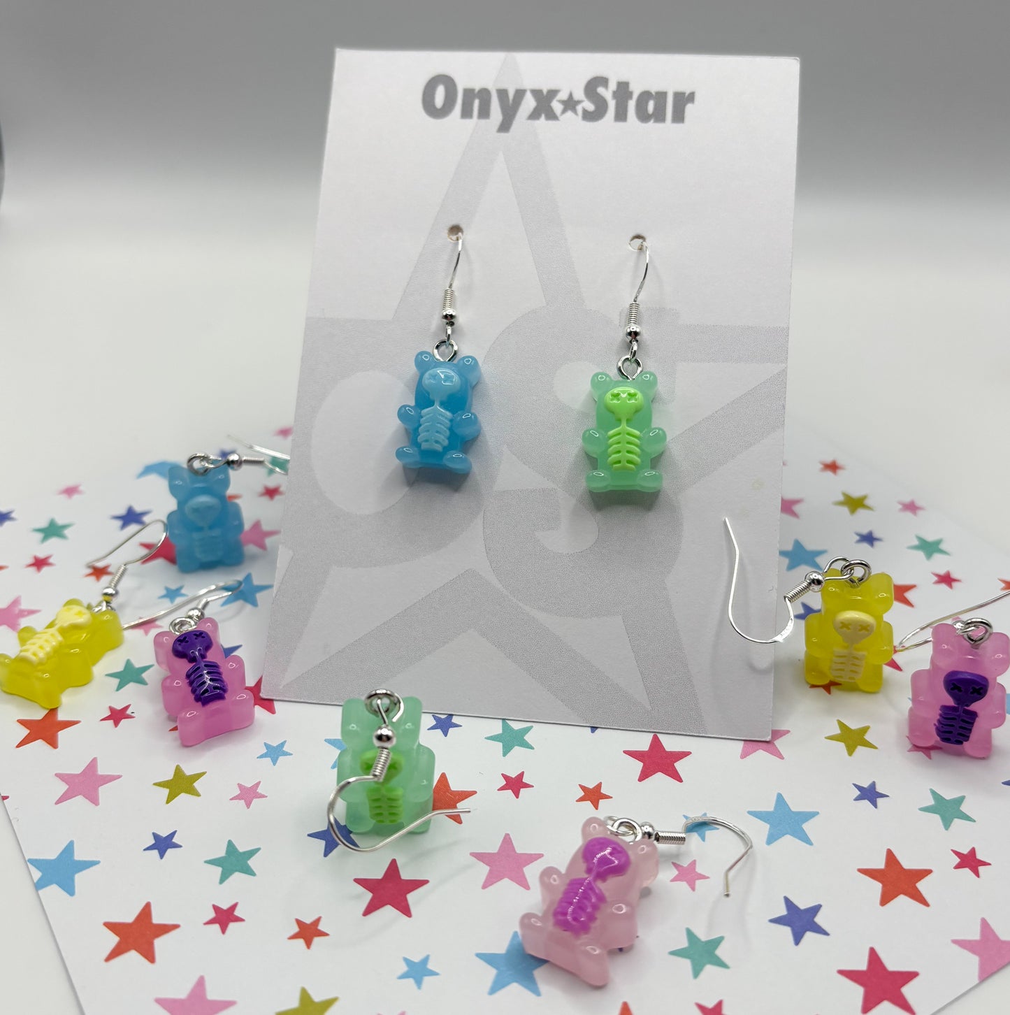 Skeleton Gummy Bear Earrings