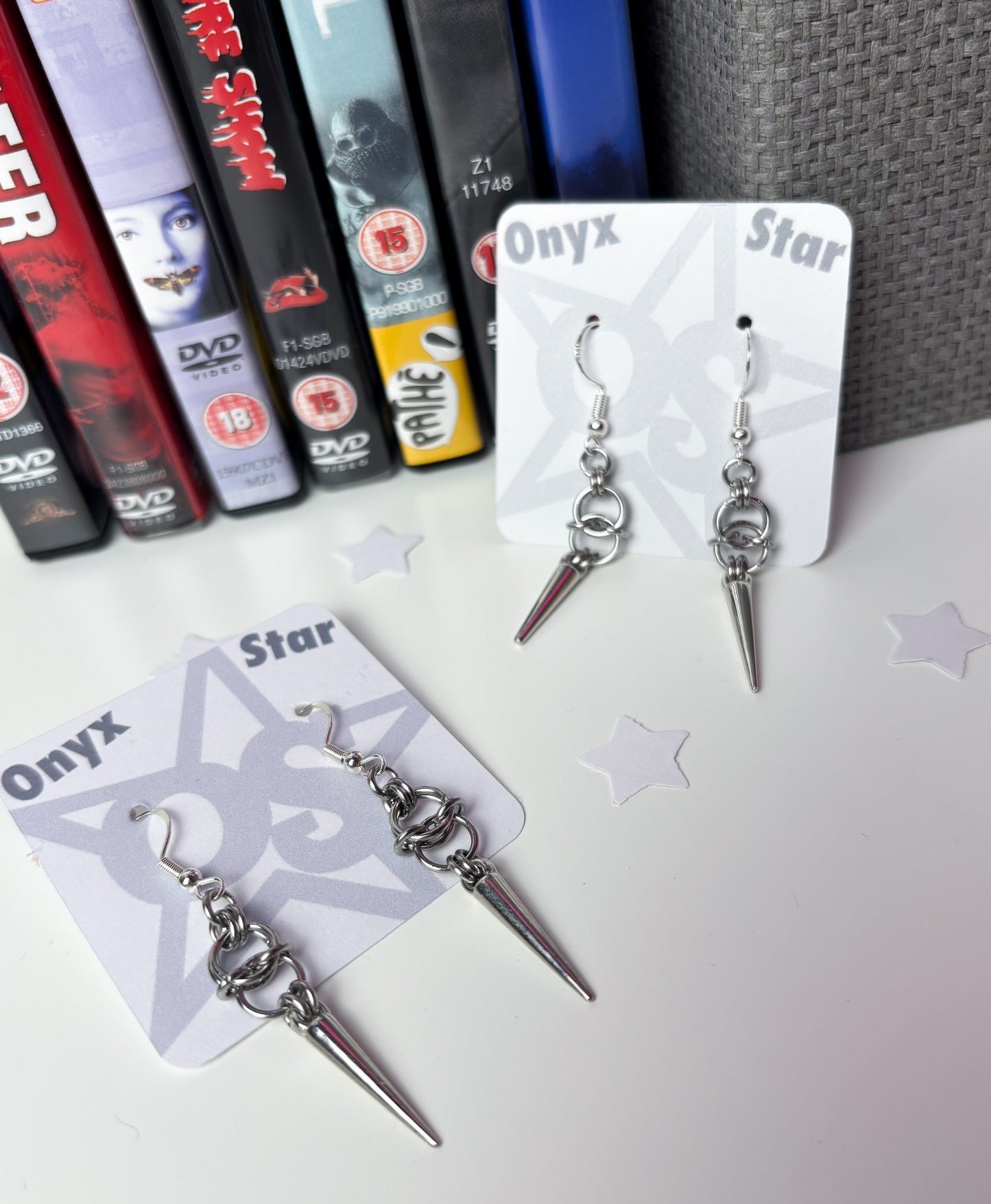 Spiked Chainmail Earrings