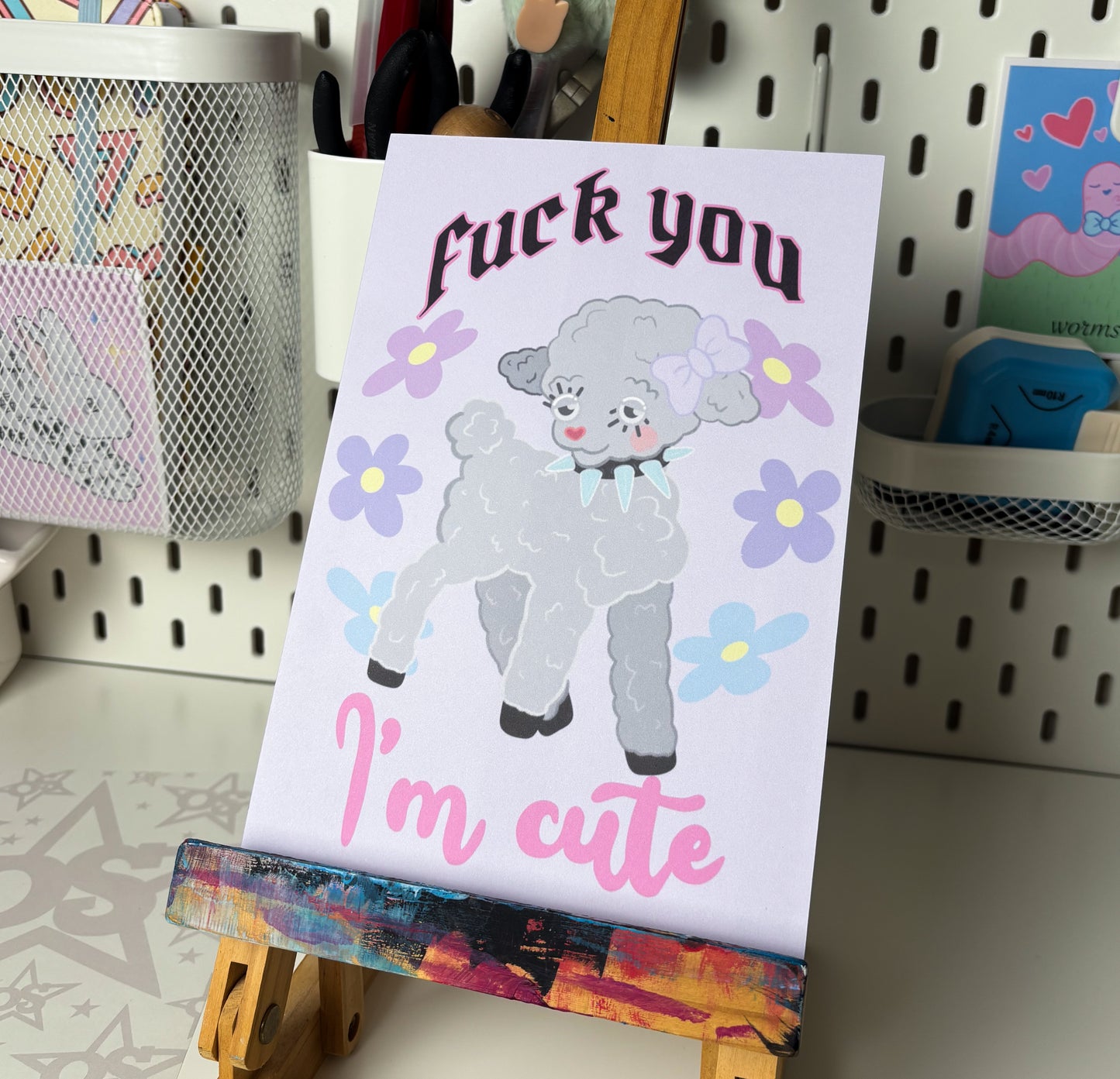 Punk Lamb Art Print