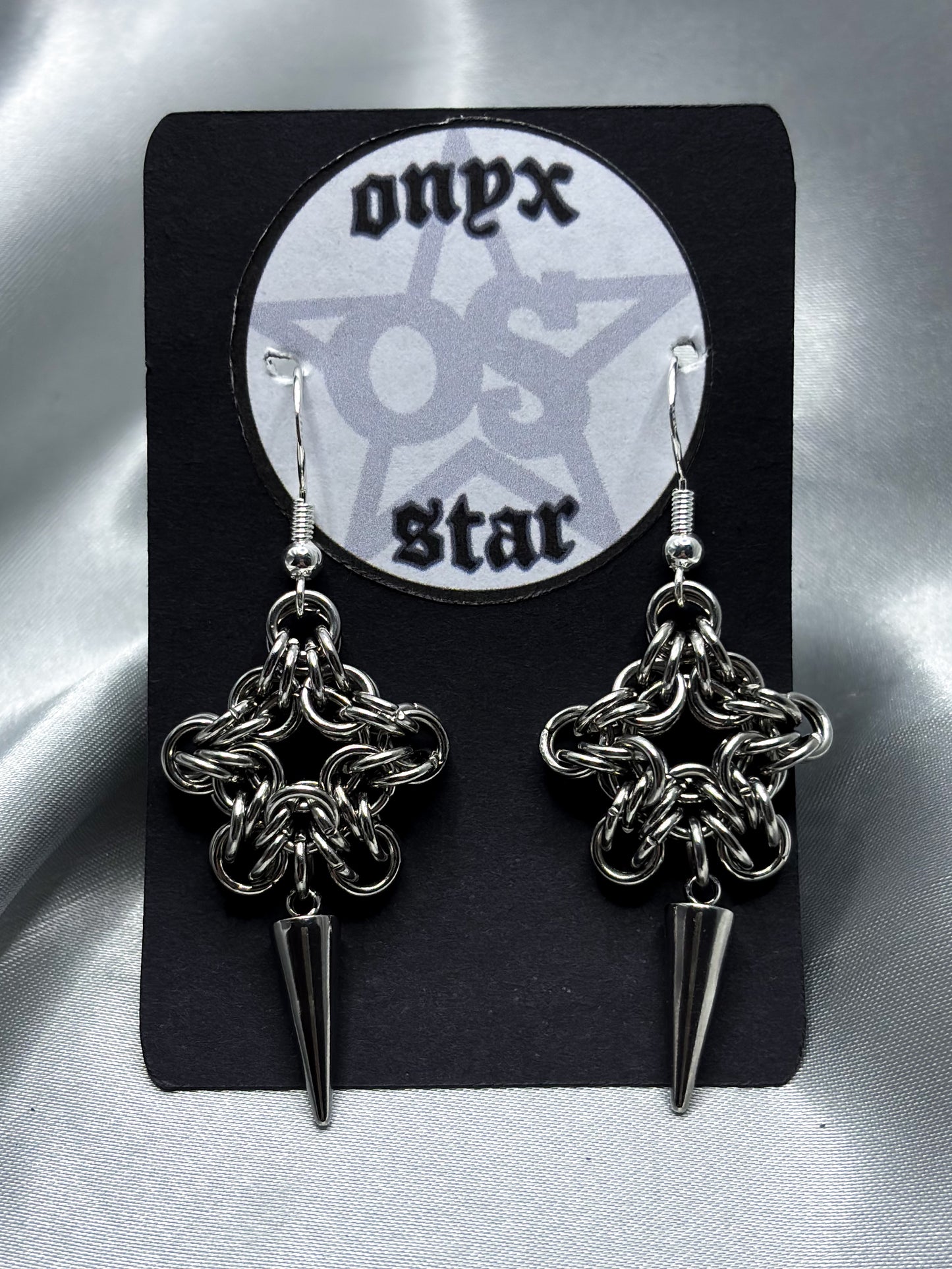 SPIKED STAR EARRINGS