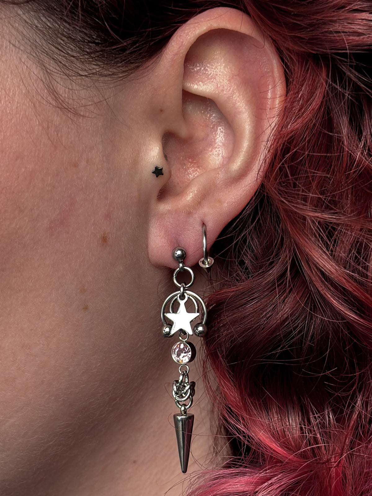 PINK SPARKLE EARRINGS