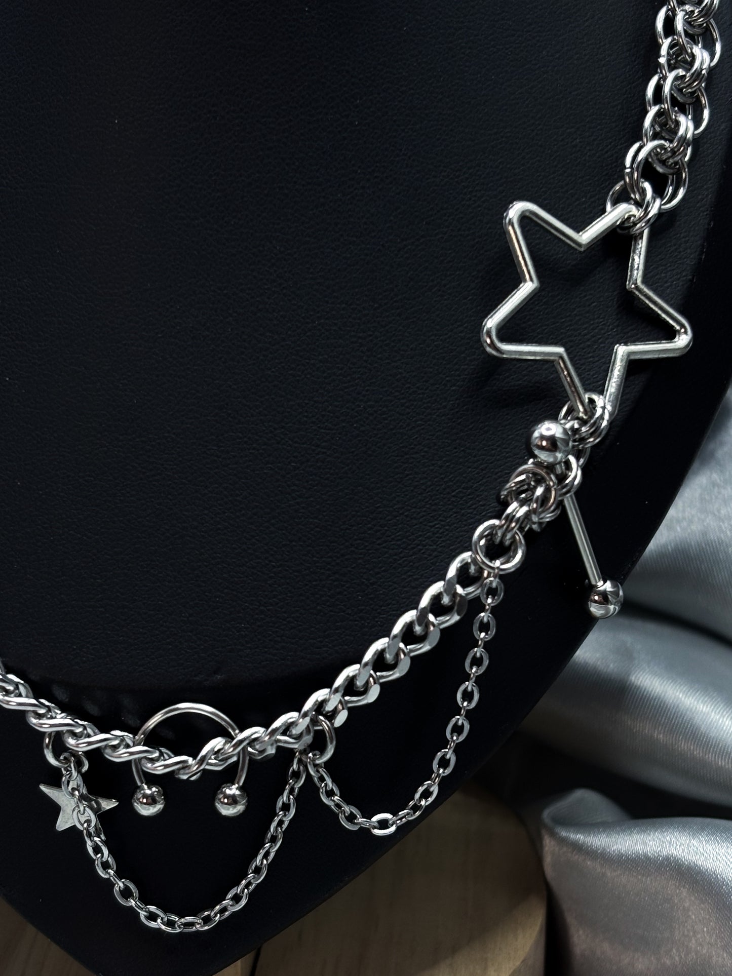 STAR JUNK NECKLACE