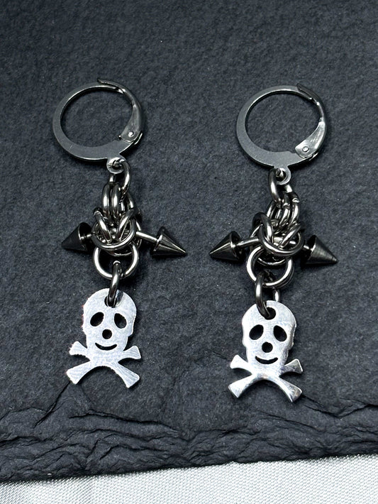 SKULL AND BONES EARRINGS