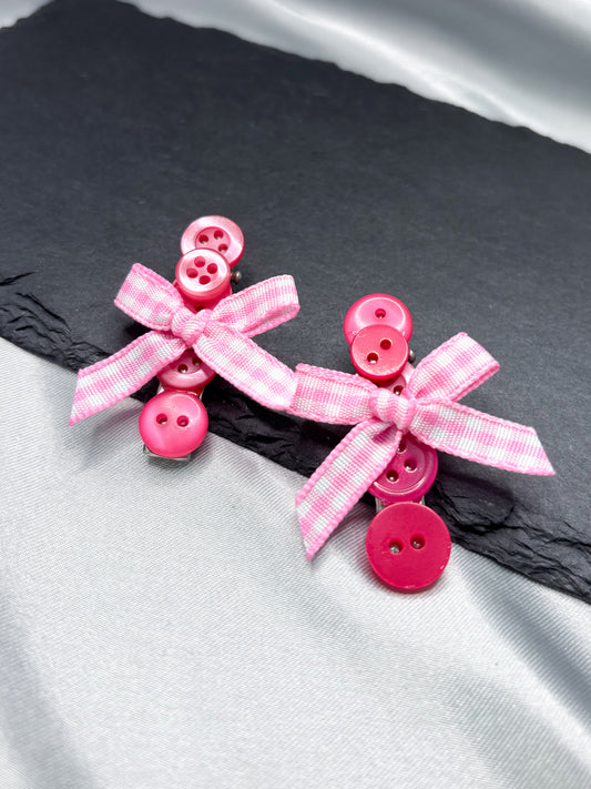 FUCHSIA HAIR CLIPS