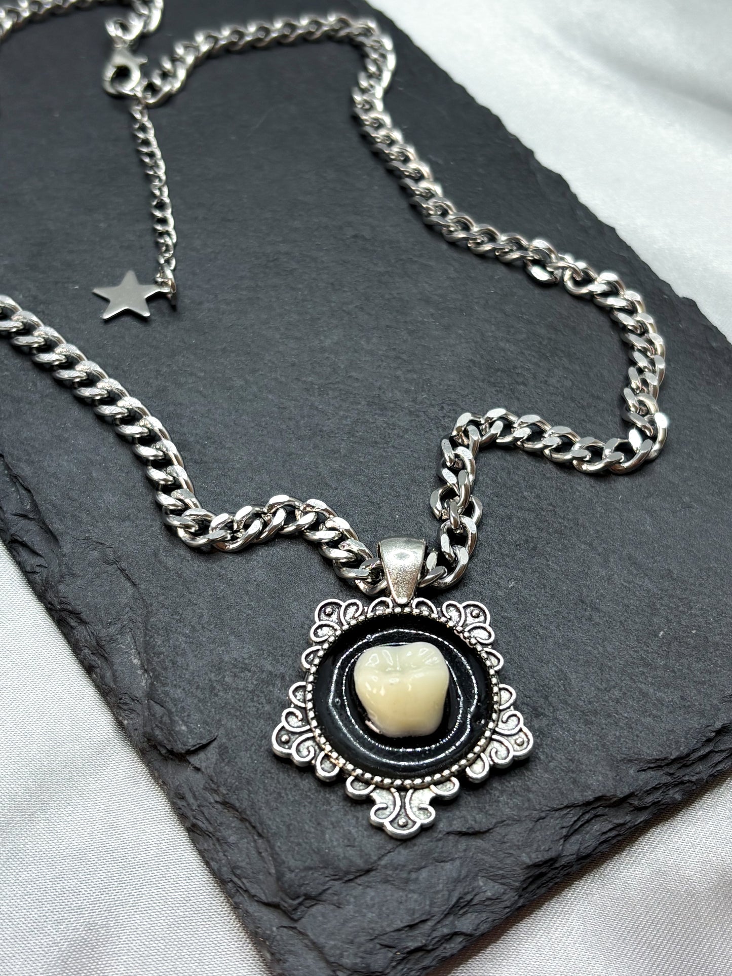 TOOTH IN CHAINS NECKLACE