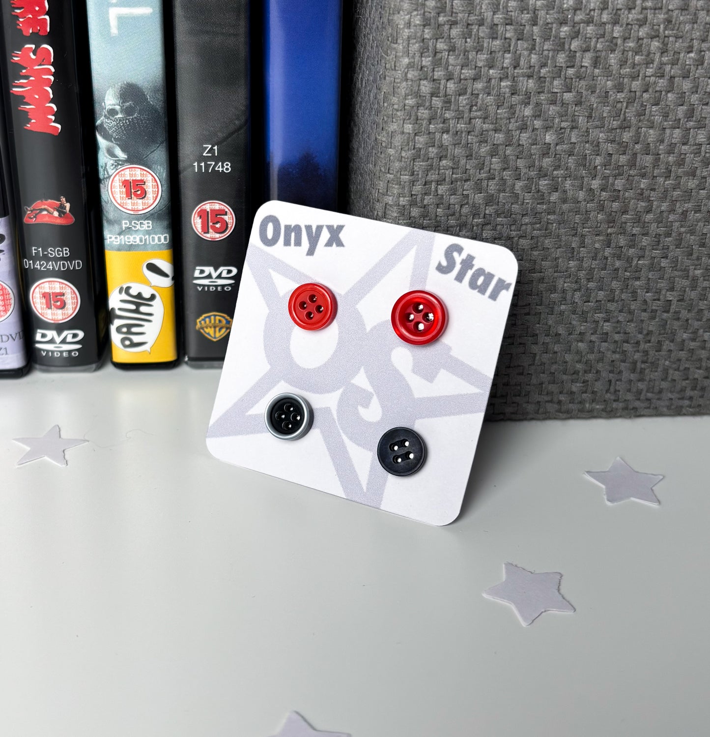 Button Stud Earrings