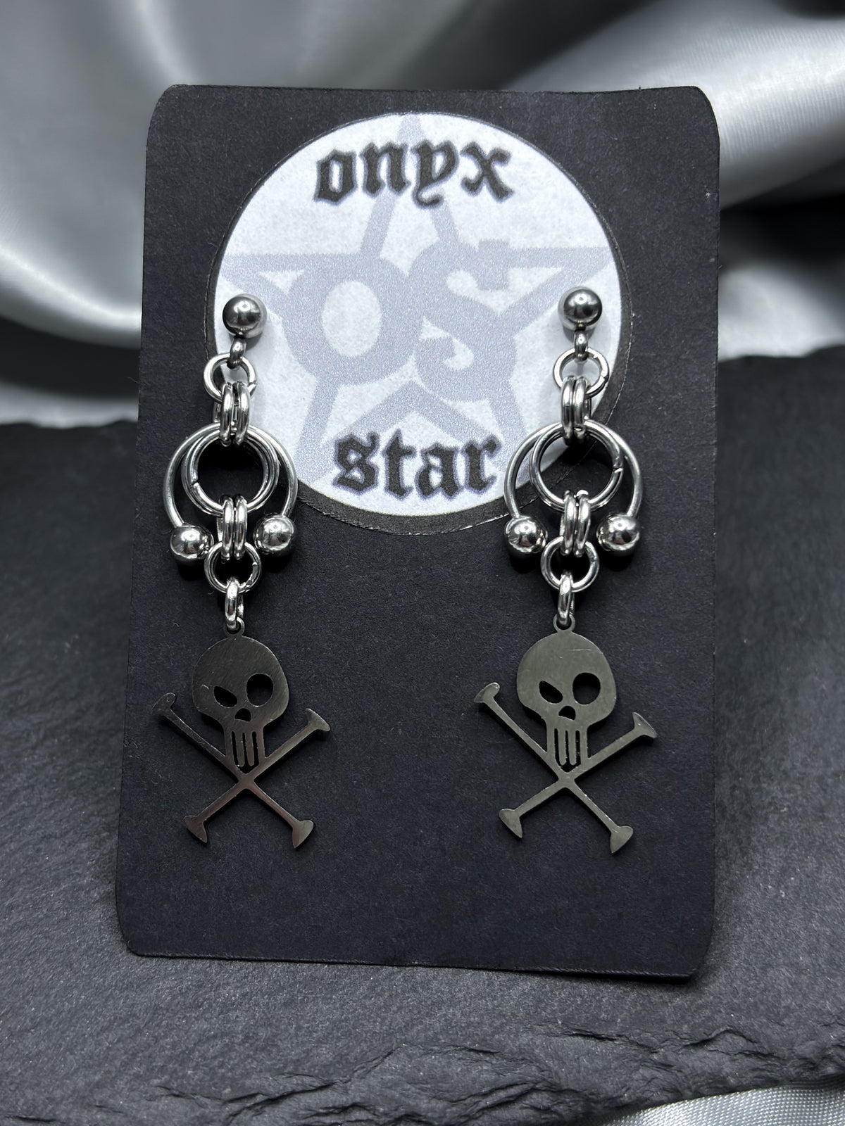 SKULL AND BONES EARRINGS