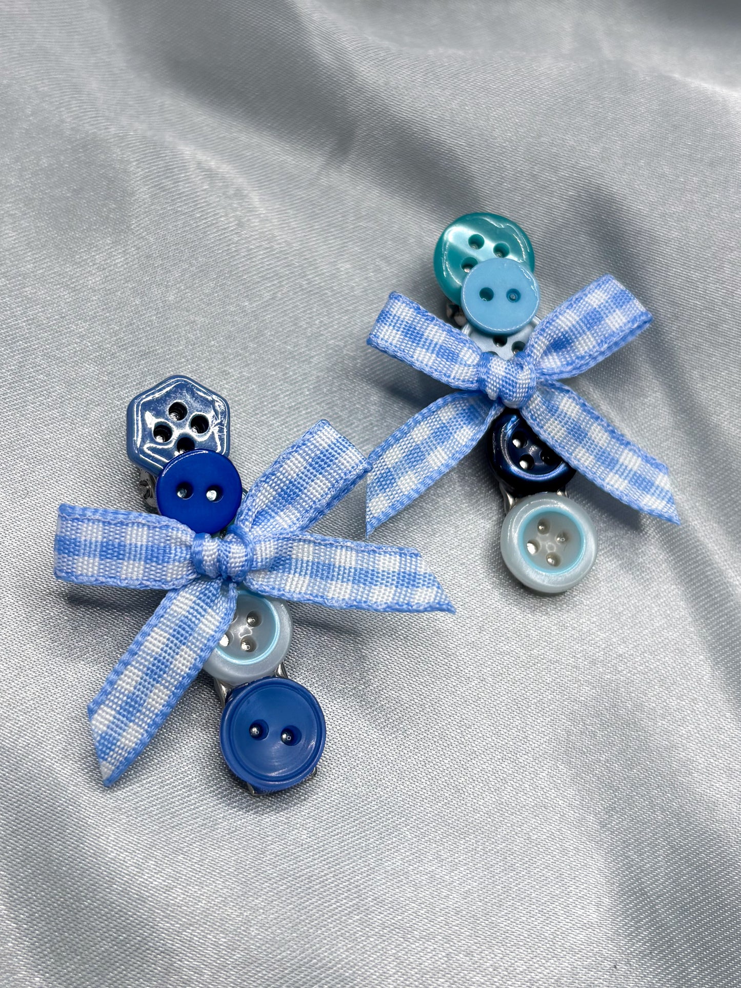 COBALT HAIR CLIPS