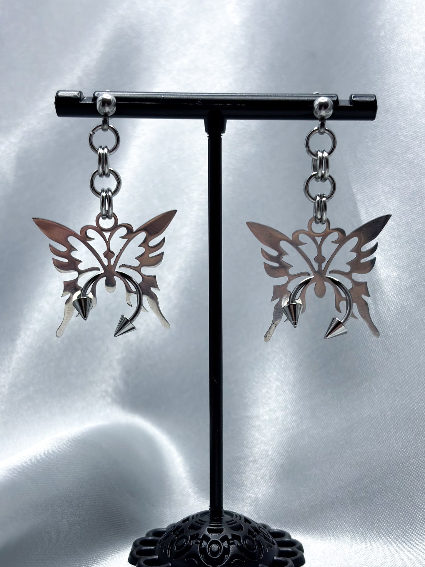 PIERCED BUTTERFLY EARRINGS