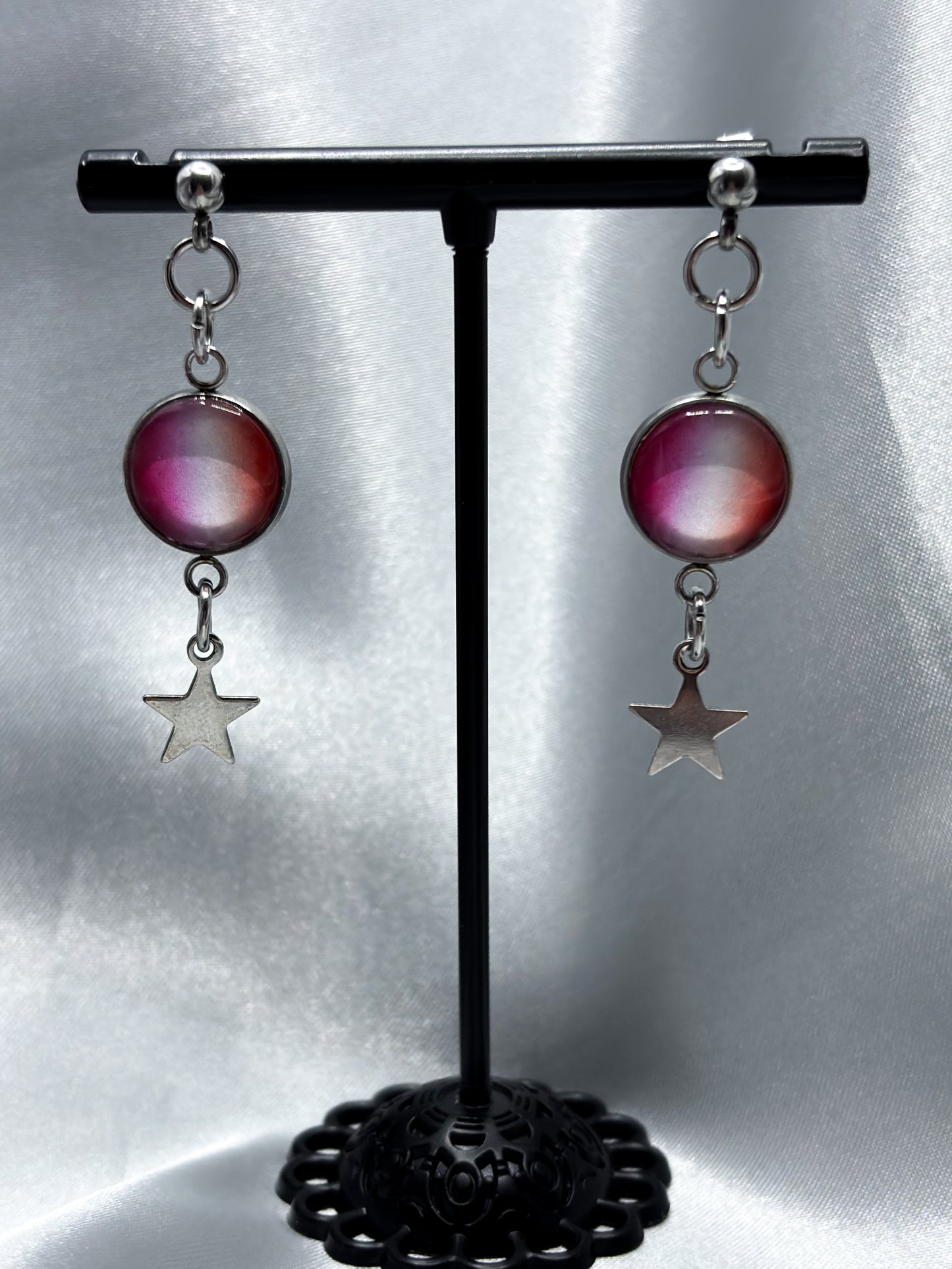 LESBIAN FLAG STAR EARRINGS