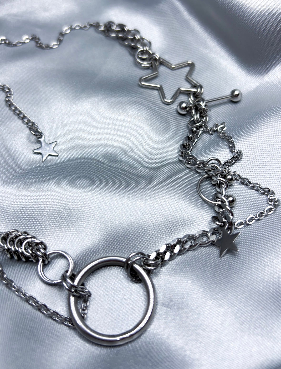 STAR JUNK NECKLACE