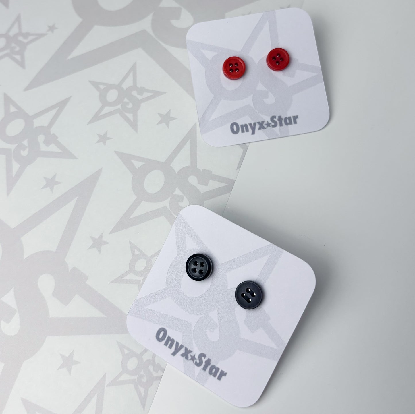 Button Stud Earrings