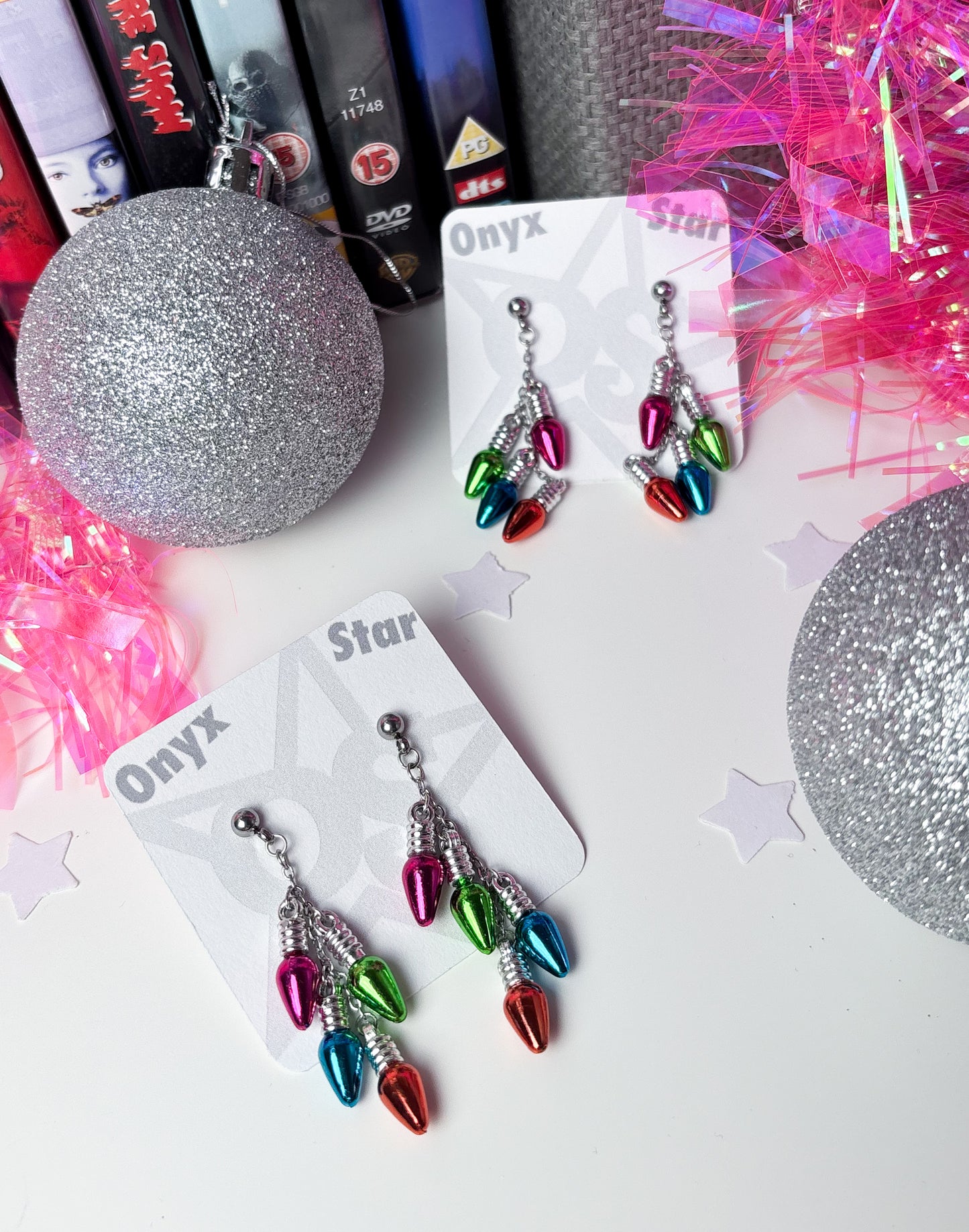 Christmas Light Earrings
