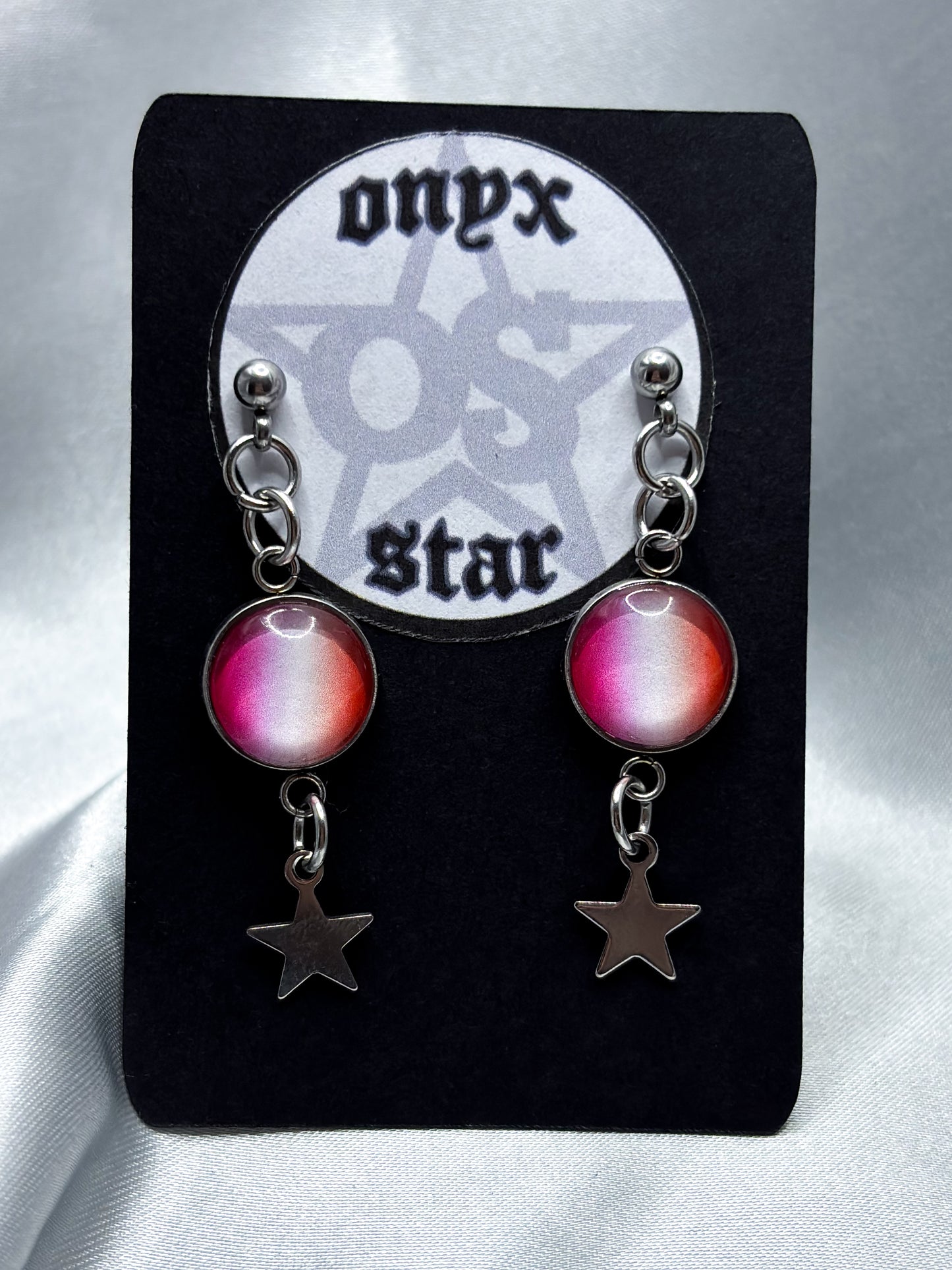 LESBIAN FLAG STAR EARRINGS