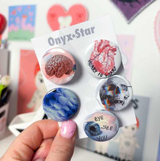 Human Anatomy Badge Set