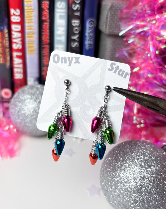 Christmas Light Earrings