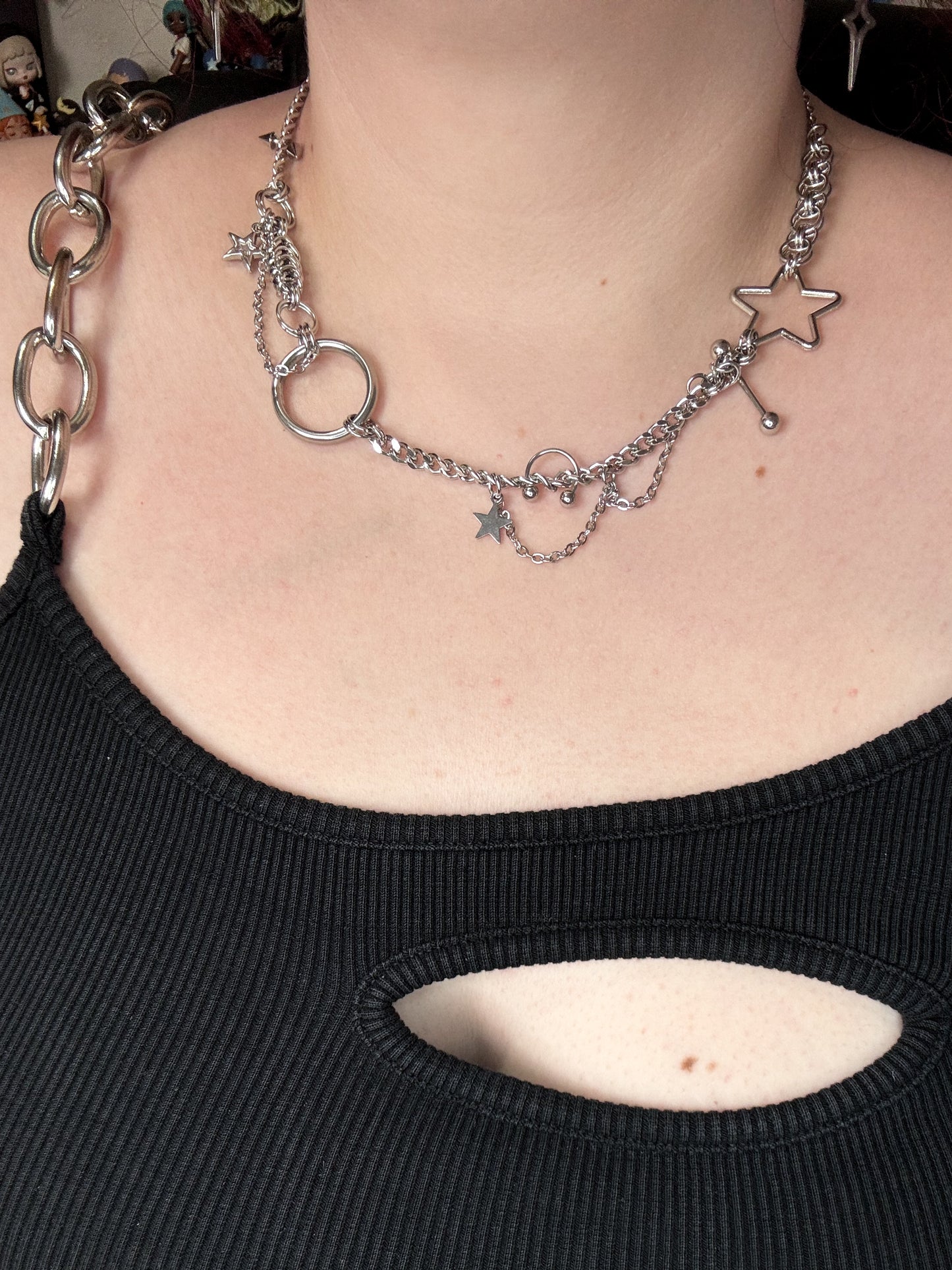 STAR JUNK NECKLACE