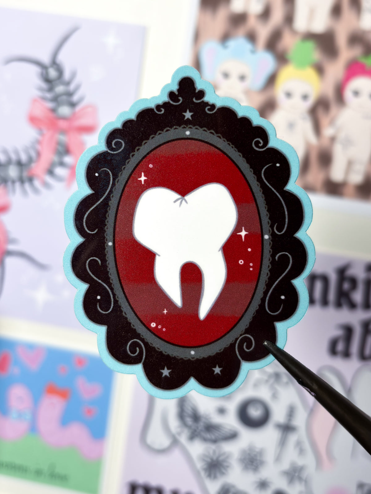 FRAMED TOOTH STICKER