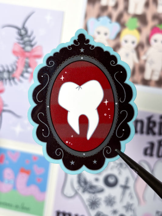 FRAMED TOOTH STICKER