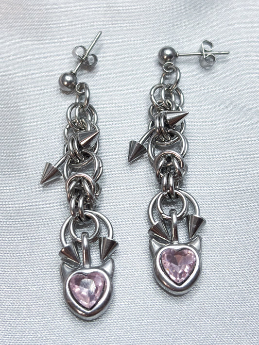 PINK DEVIL EARRINGS