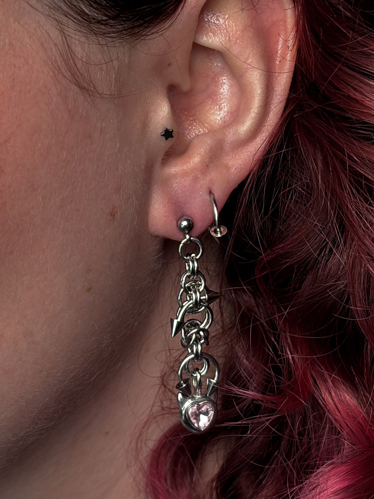 PINK DEVIL EARRINGS