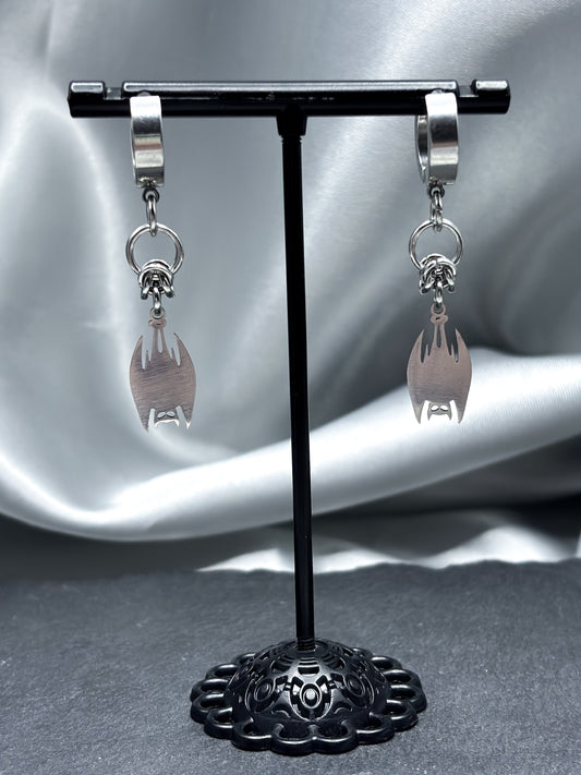 HANGING BAT EARRINGS