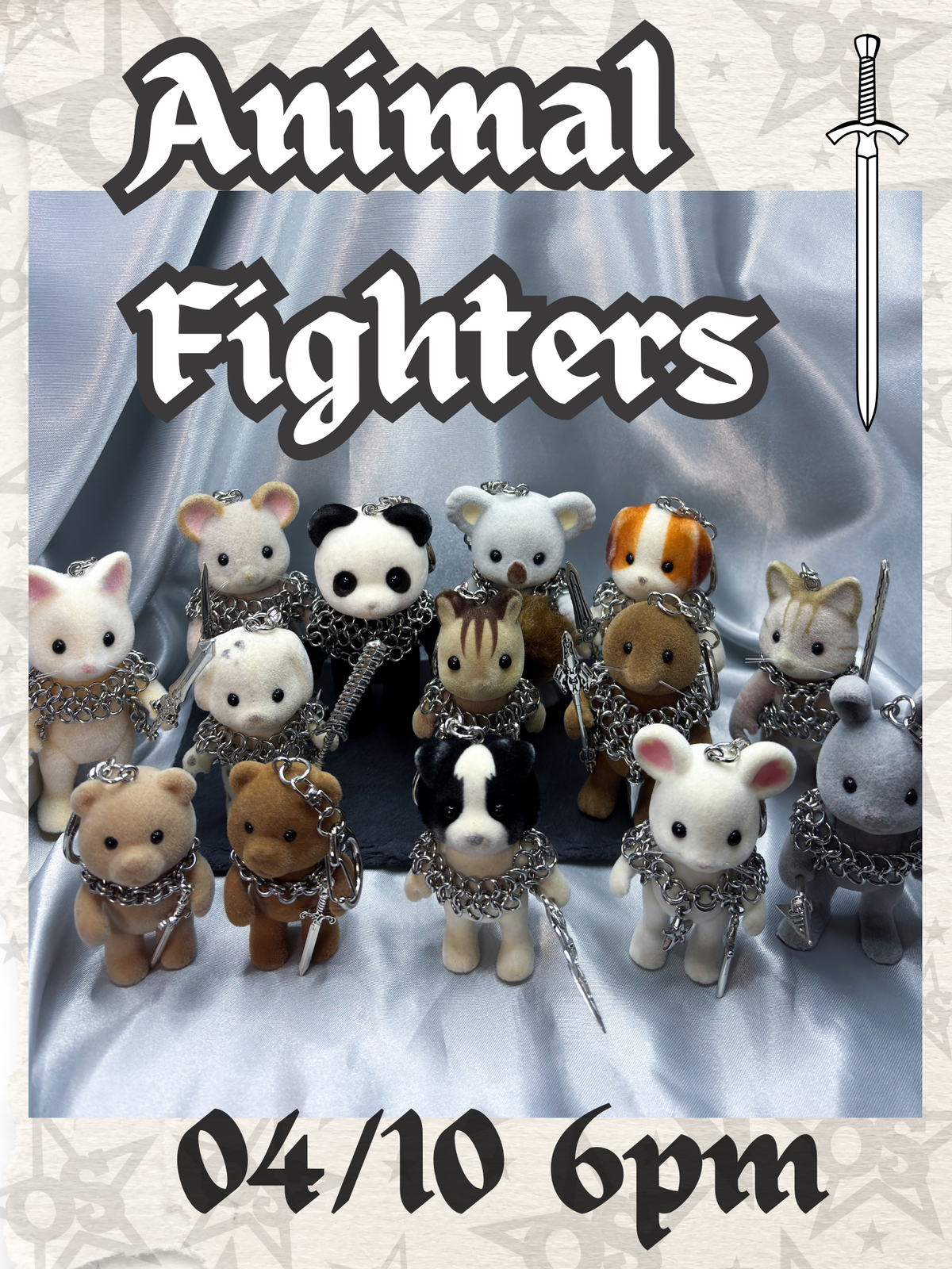 ANIMAL FIGHTER BAG CHARM