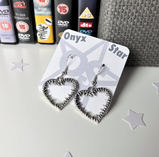 Spikey Heart Earrings