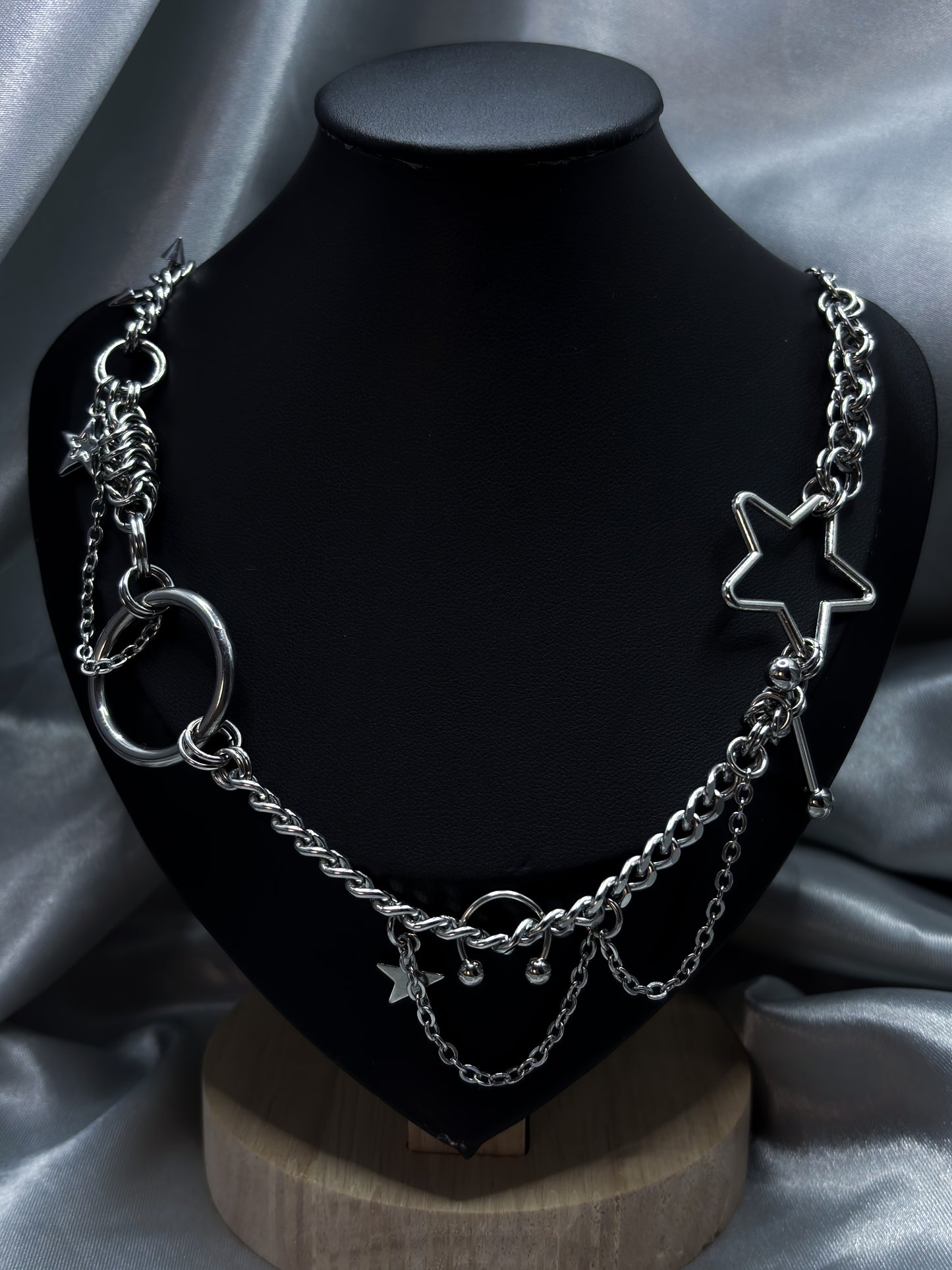 STAR JUNK NECKLACE