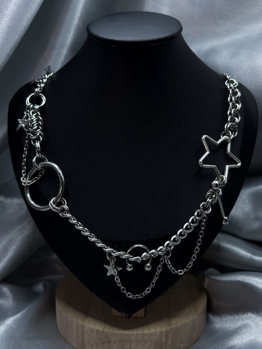 STAR JUNK NECKLACE