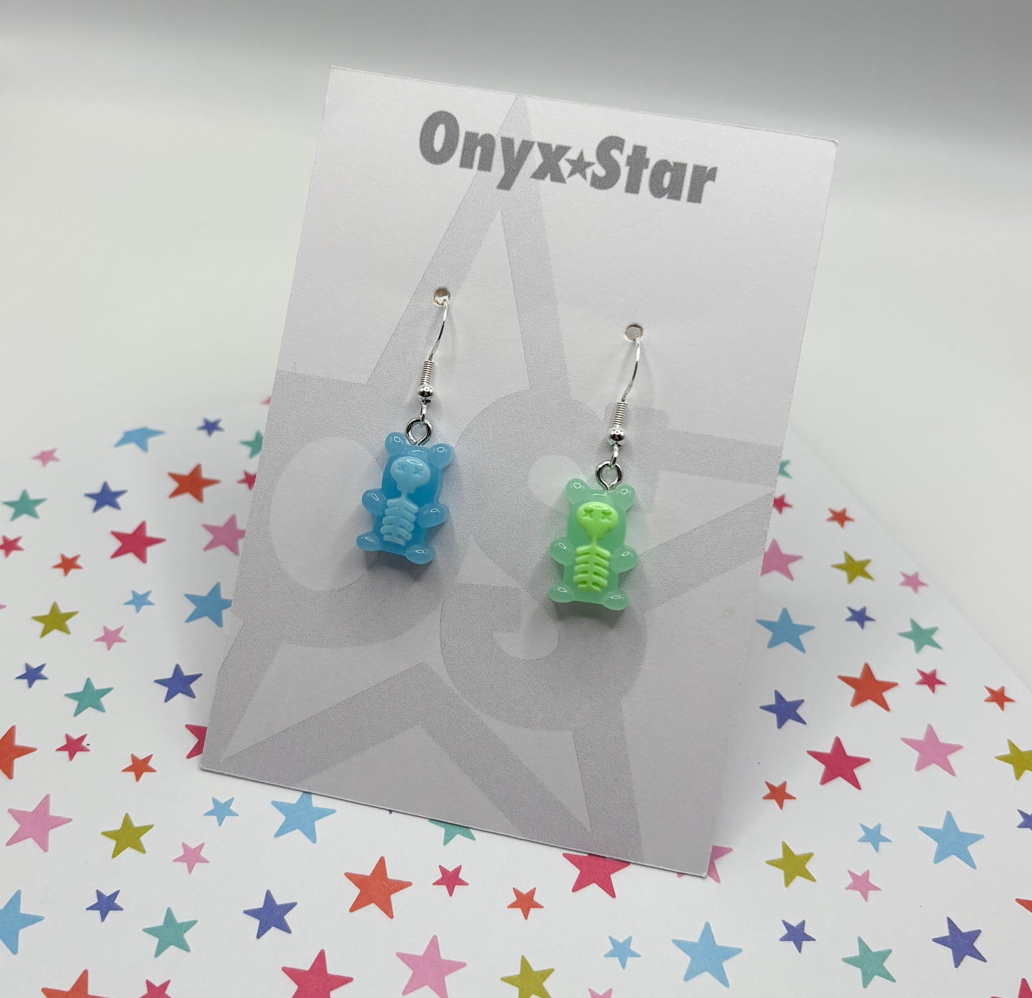 Skeleton Gummy Bear Earrings