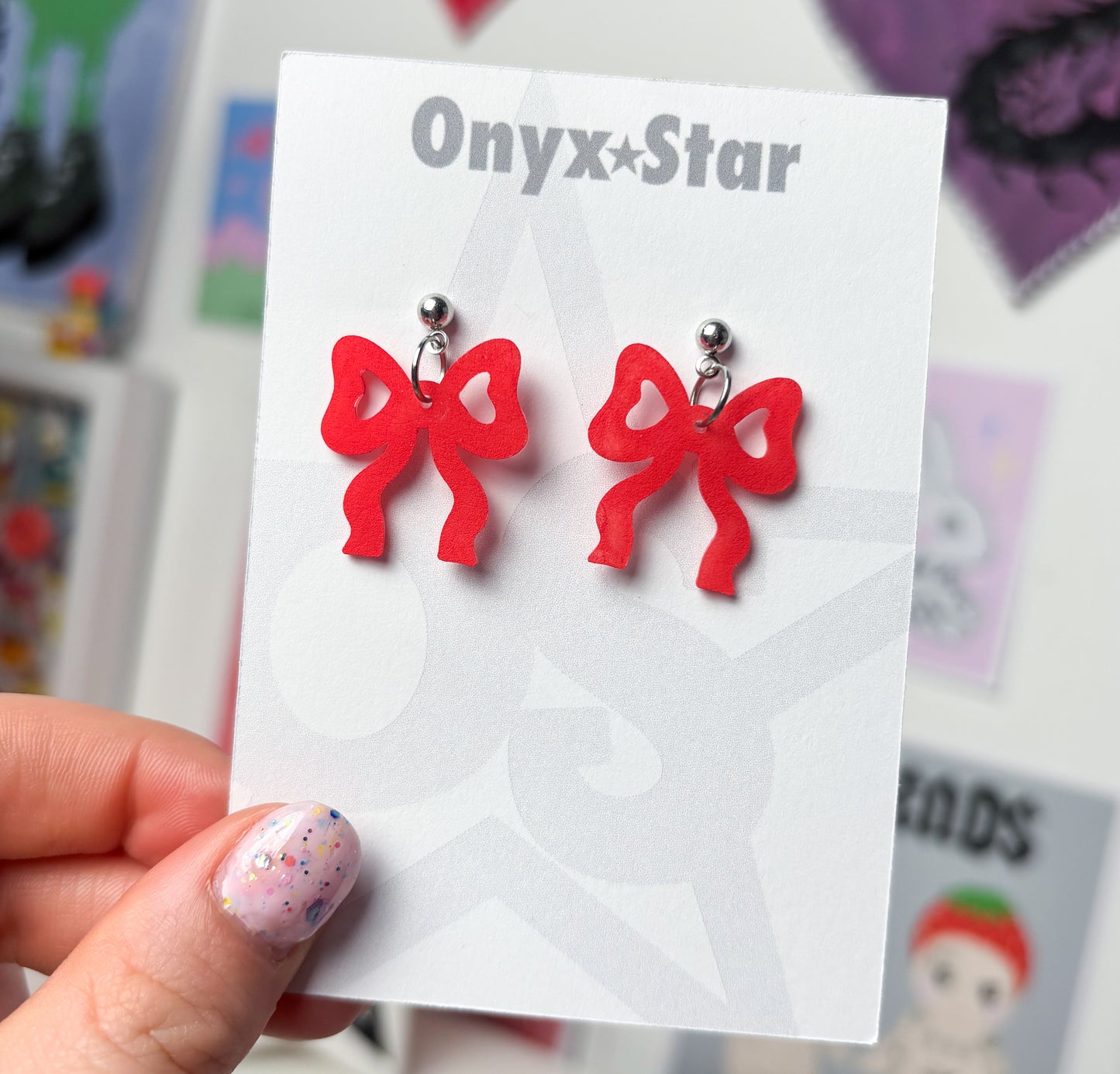 Dangle Bow Earrings