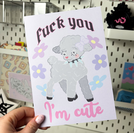 Punk Lamb Art Print