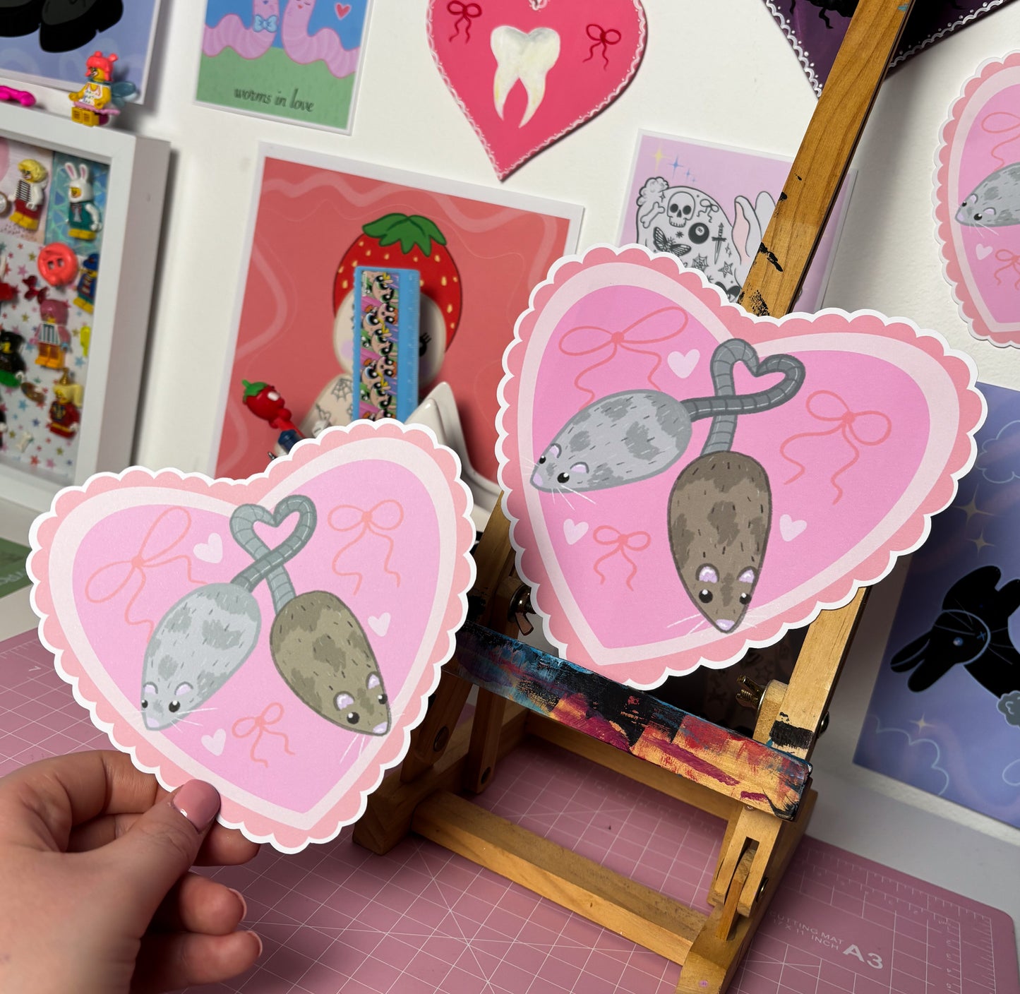 Rats In Love Print