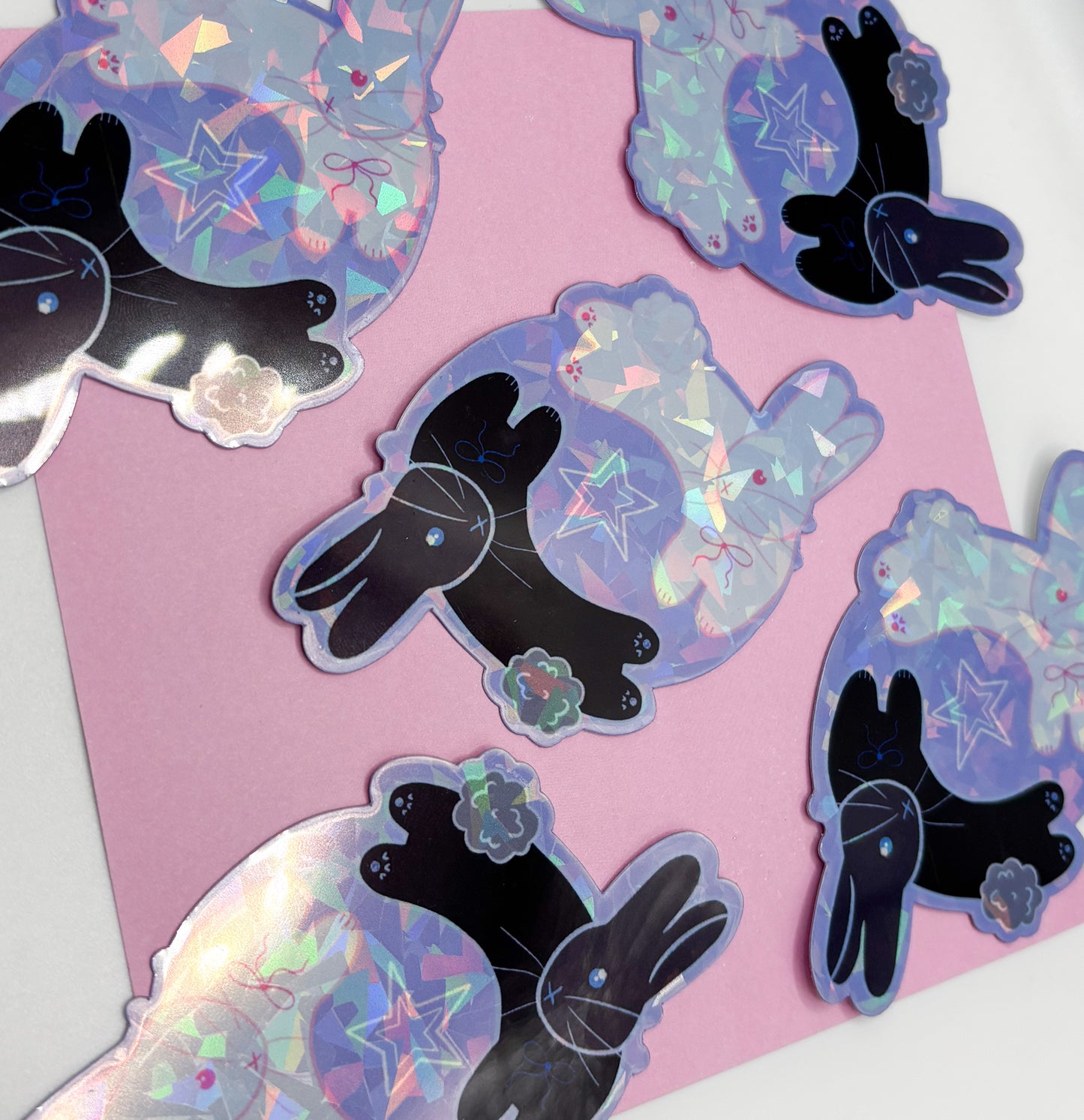 Holographic Mystic Bunnies Sticker